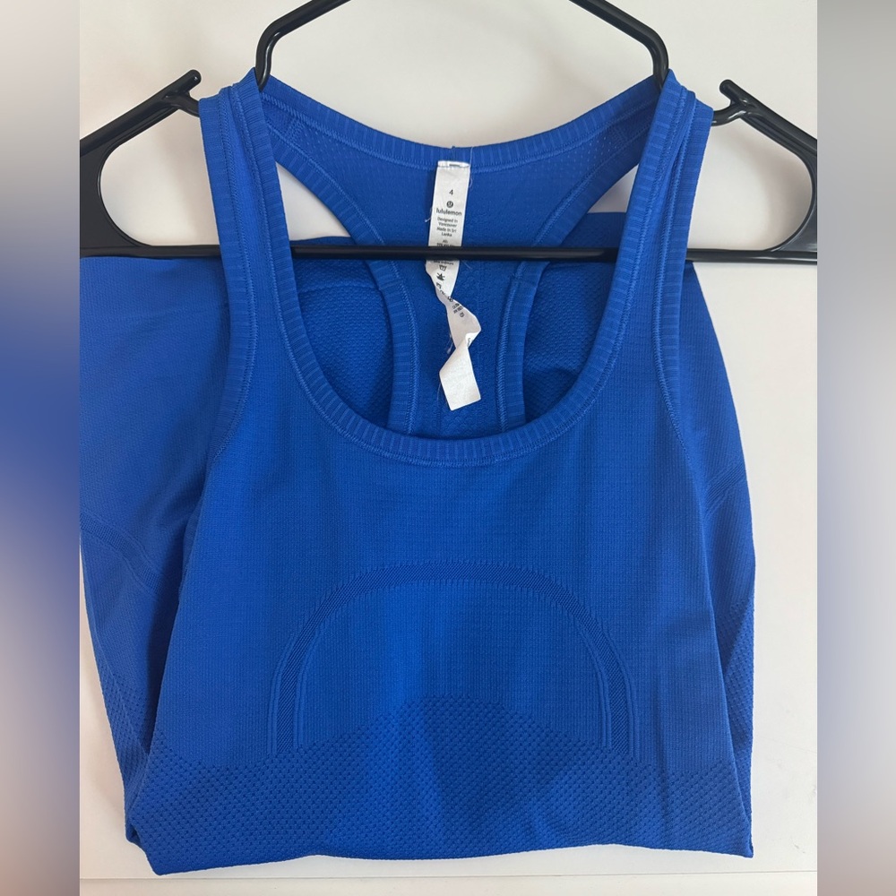 EUC lululemon athletica Cerulean Blue Swiftly Tank Top 4/XS